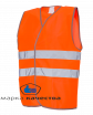 Сигнальный жилет оранжевого цвета 2XL - Производство и оптовая продажа хлопчатобумажных перчаток с ПВХ-покрытием, Екатеринбург