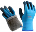 Перчатки утепленные, двойной облив -30С, покрытые  вспененным нитрилом, синяя - Производство и оптовая продажа хлопчатобумажных перчаток с ПВХ-покрытием, Екатеринбург