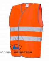 Сигнальный жилет оранжевого цвета 2XL - Производство и оптовая продажа хлопчатобумажных перчаток с ПВХ-покрытием, Екатеринбург