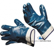 Перчатки с нитриловым покрытием, крага 10 размер - Производство и оптовая продажа хлопчатобумажных перчаток с ПВХ-покрытием, Екатеринбург