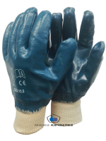 Перчатки с нитриловым покрытием, манжет 10 размер - Производство и оптовая продажа хлопчатобумажных перчаток с ПВХ-покрытием, Екатеринбург