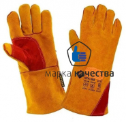 КП-0081 Краги спилковые на подкладке с усиленной ладонью 11р.12/60 - Производство и оптовая продажа хлопчатобумажных перчаток с ПВХ-покрытием, Екатеринбург