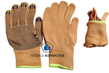 ЗП-0011 Перчатка акриловая с ПВХ точка. - Производство и оптовая продажа хлопчатобумажных перчаток с ПВХ-покрытием, Екатеринбург